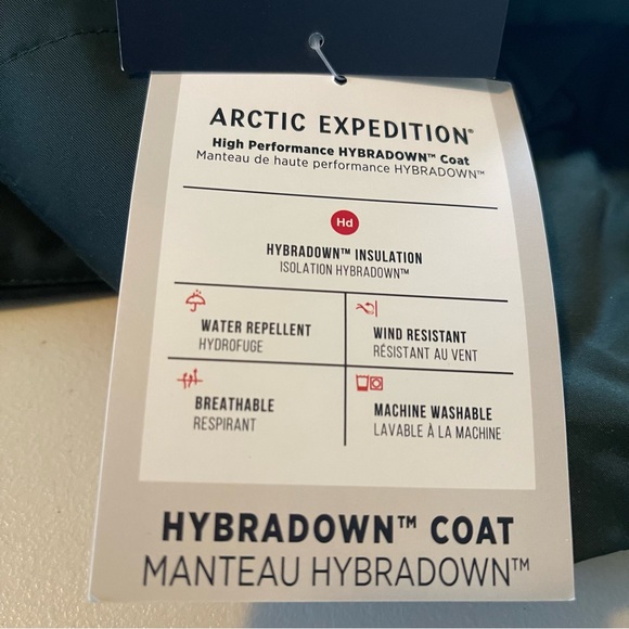 NWT ARTIC EXPEDITION WINTER COAT dark green down size 1X removable hood - Picture 8 of 16